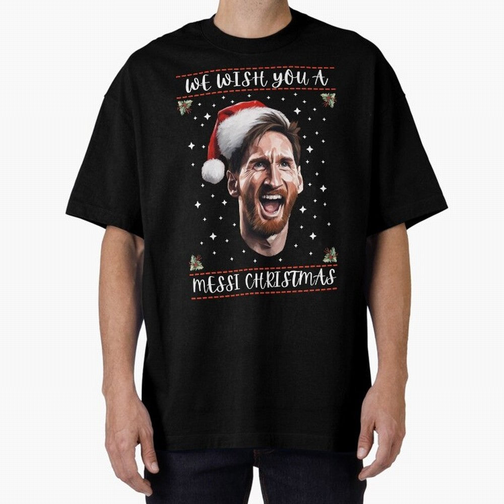 Messi Christmas Shirt ¨C Funny Football Holiday Gift | We Wish You a Messi Christmas Active T-Shirt Celebrate the Magic of Match Day Hype around FIFA World Cup 2026, Haaland and Mbappe, Netherlands, Retro Football Energy, Iconic Rivalries, Trophy