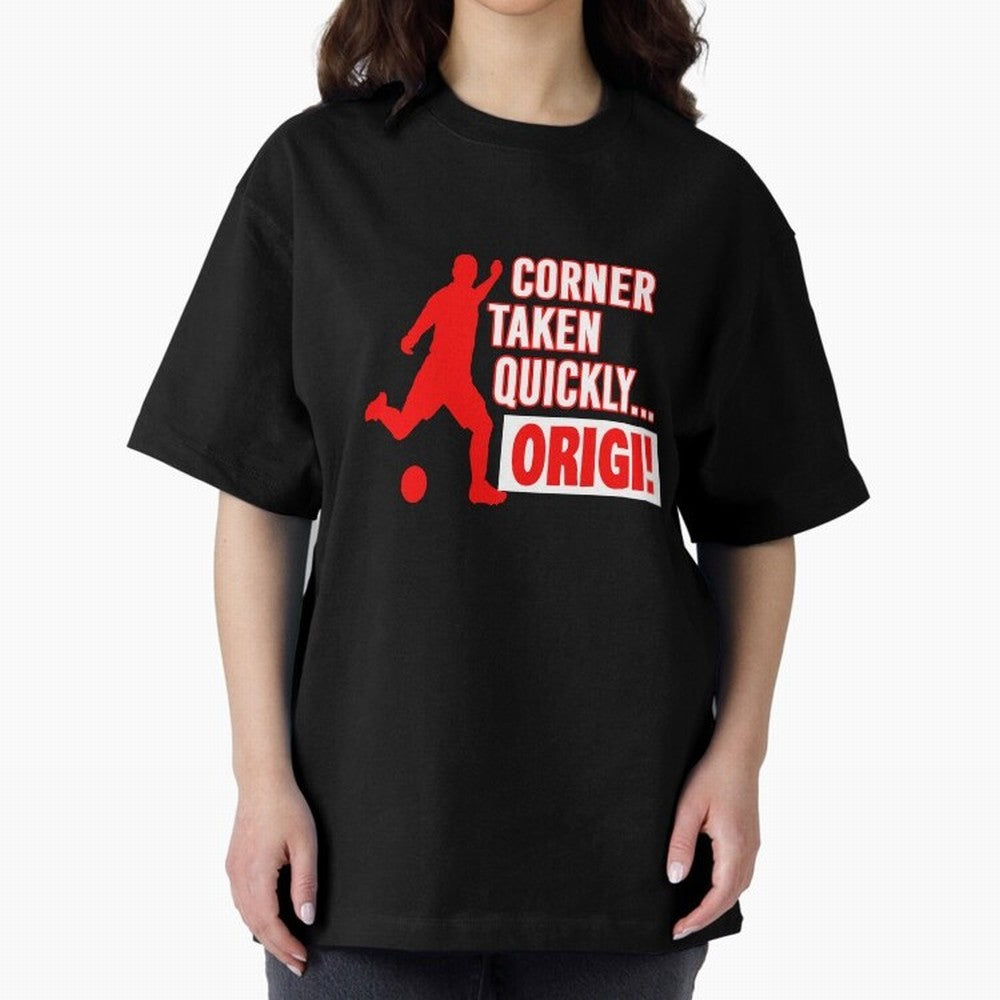 Corner Taken Quickly Origi (Red) Essential T-Shirt Feel the FIFA World Cup 2026 Group Stage Journey through Messi and Cristiano Ronaldo Highlights, Argentina and Brazil Pride, Match Day Excitement, Supporter Culture, Golden Goals and Global