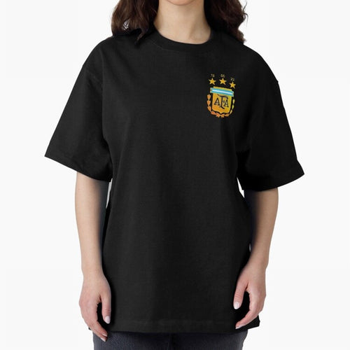 AFA ARGENTINA CHAMPION QATAR 2022 3 STARS Oversized T-Shirt Follow the Final Road of FIFA World Cup 2026 with CR7, Argentina, France and Brazil Energy, Classic Soccer Heritage, Championship Pressure, Fan Loyalty and International Pride; Great for
