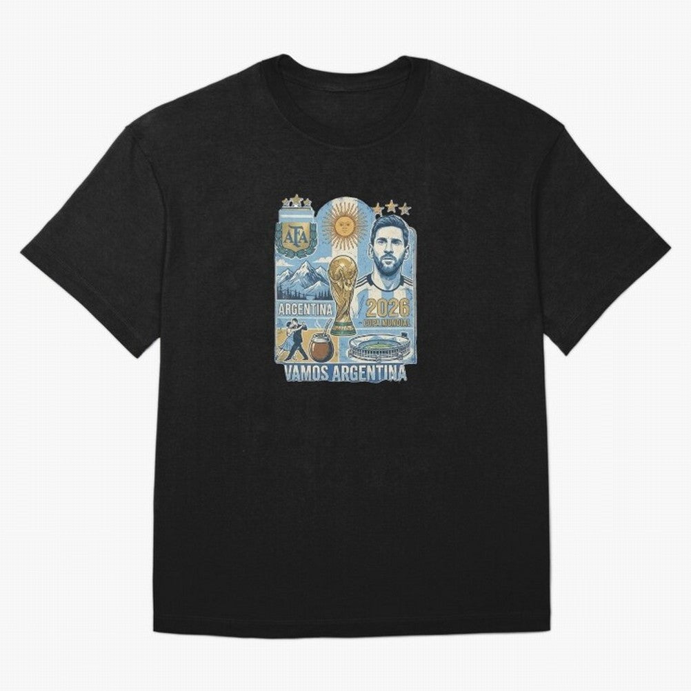 Argentina 2026 ¨C Copa Mundial Spirit Classic T-Shirt Celebrate Football Dreams Across FIFA World Cup 2026 USA Canada Mexico for Fans of Messi, CR7 and Mbappe and Portugal, Bringing Fan Favorite Moments, National Team Passion, Big Match Drama and