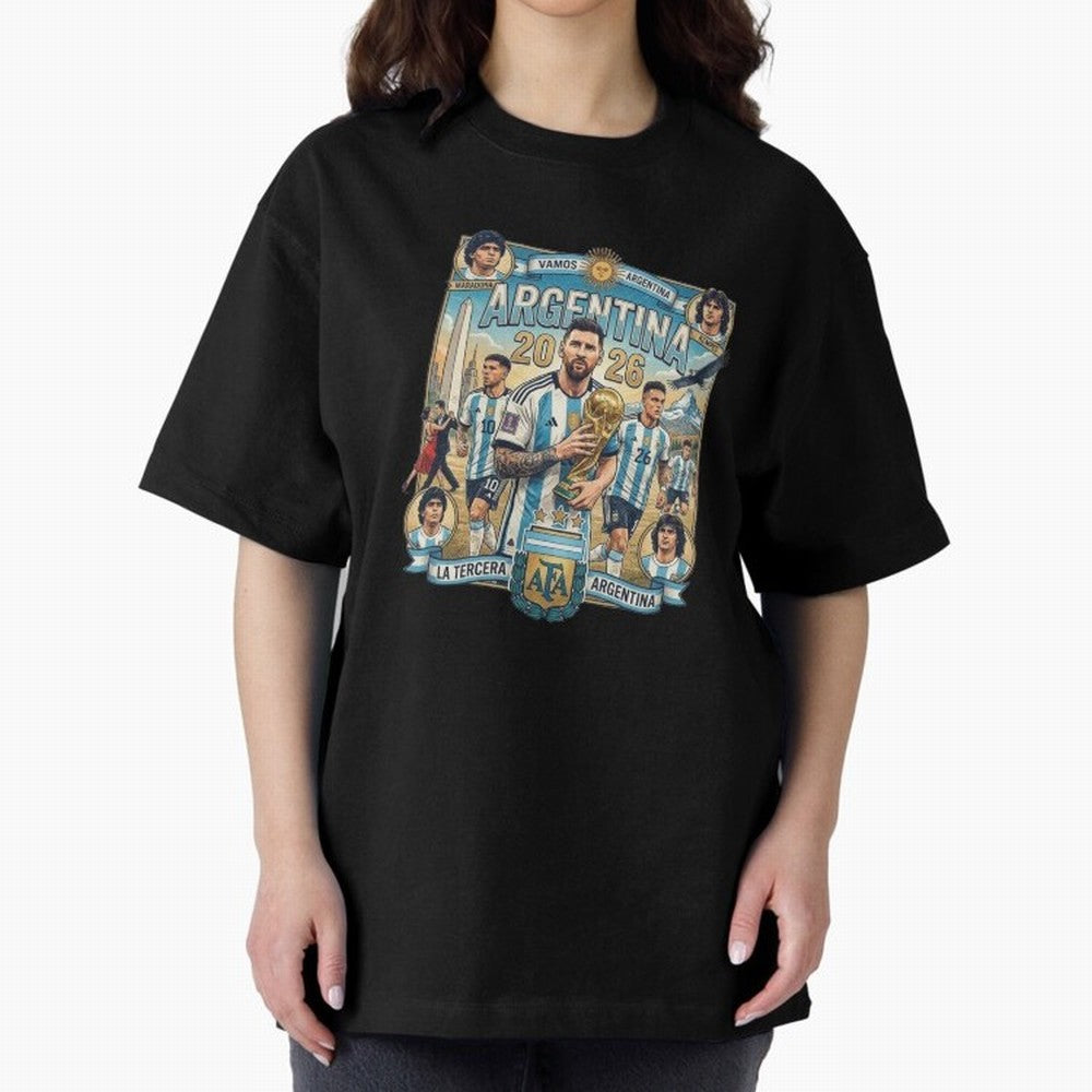 Argentina 2026 ¨C Copa Mundial Spirit Classic T-Shirt Fuel Global Football Passion for FIFA World Cup 2026 USA Canada Mexico, Built around Neymar, Brazil, Portugal and Argentina, Fan Favorite Moments, National Team Passion, Big Match Drama and