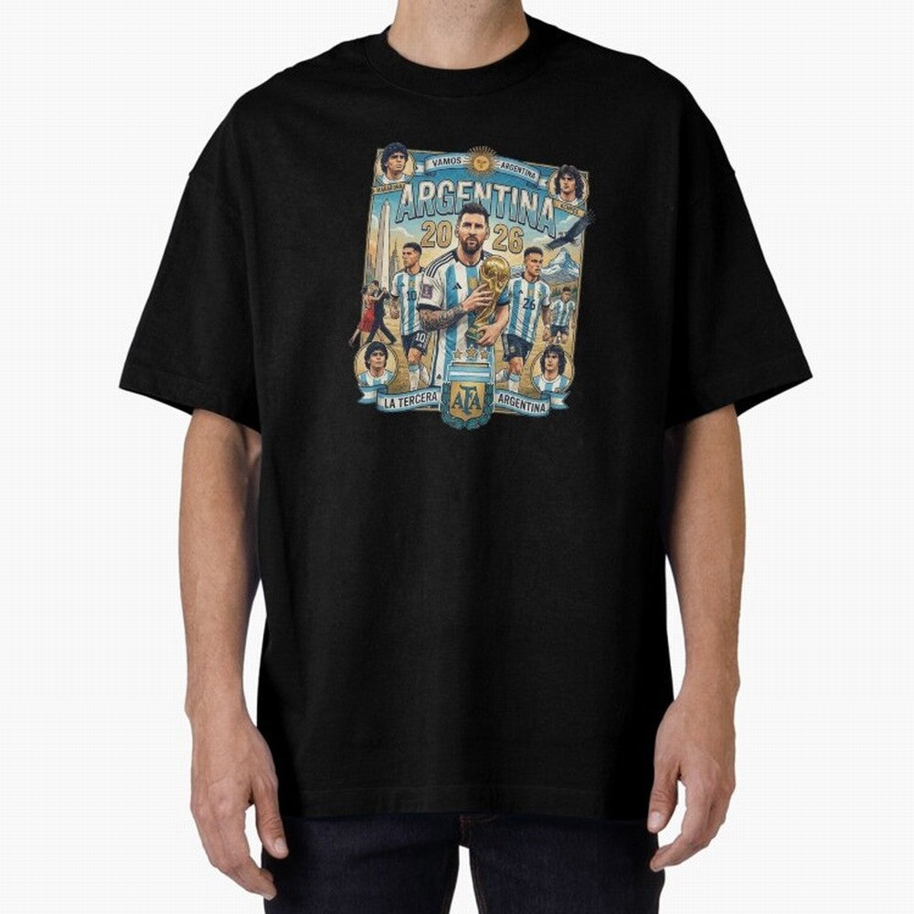 Argentina 2026 ¨C Copa Mundial Spirit Classic T-Shirt Fuel Global Football Passion for FIFA World Cup 2026 USA Canada Mexico, Built around Neymar, Brazil, Portugal and Argentina, Fan Favorite Moments, National Team Passion, Big Match Drama and