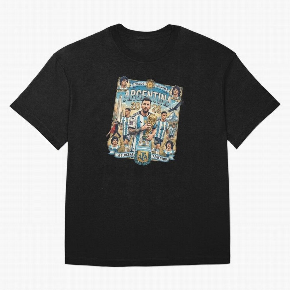 Argentina 2026 ¨C Copa Mundial Spirit Classic T-Shirt Fuel Global Football Passion for FIFA World Cup 2026 USA Canada Mexico, Built around Neymar, Brazil, Portugal and Argentina, Fan Favorite Moments, National Team Passion, Big Match Drama and