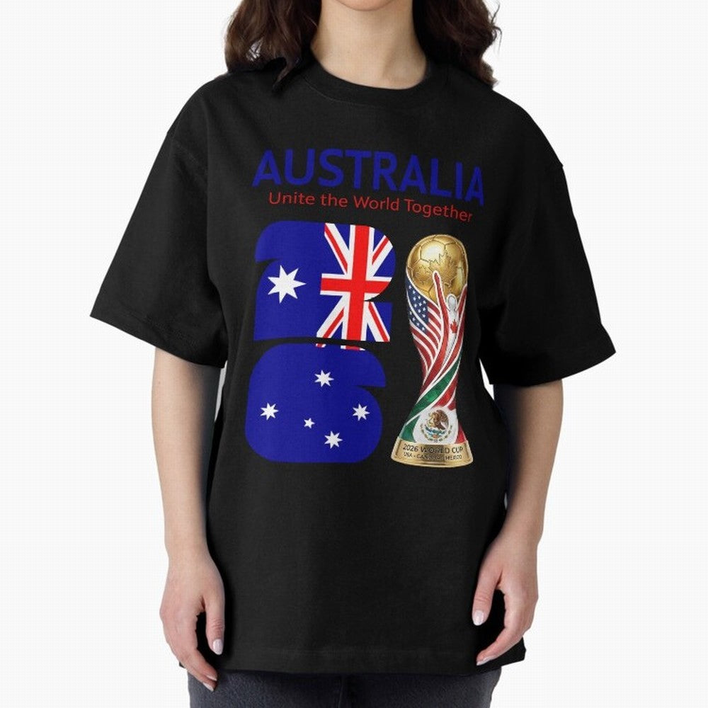 World Cup 2026, AUSTRALIA Classic T-Shirt Celebrate Golden Goal Energy in FIFA World Cup 2026 Group Stage for Fans of Messi and France and Portugal, Bringing Sports Nostalgia, International Competition, Famous Players and Unforgettable Victories;