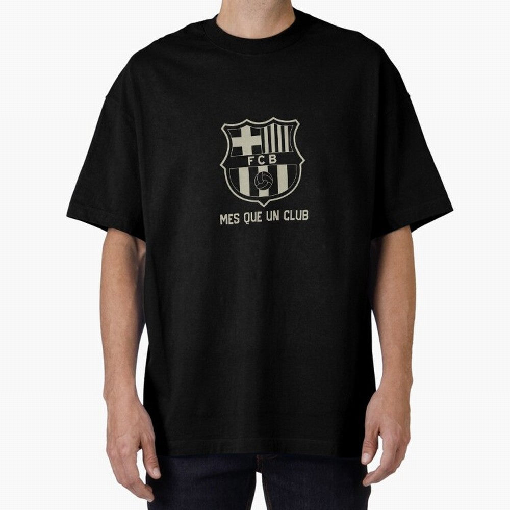 Barcelona Mes Que Un Club Classic T-Shirt Capture Stadium Memories from FIFA World Cup 2026 USA Canada Mexico Highlighting Messi and Cristiano Ronaldo, Germany Energy, Sports Nostalgia, International Competition, Famous Players and Unforgettable