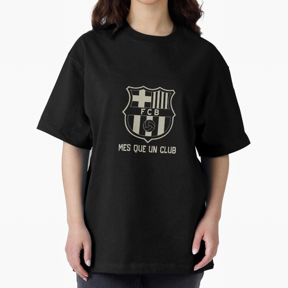 Barcelona Mes Que Un Club Classic T-Shirt Capture Stadium Memories from FIFA World Cup 2026 USA Canada Mexico Highlighting Messi and Cristiano Ronaldo, Germany Energy, Sports Nostalgia, International Competition, Famous Players and Unforgettable