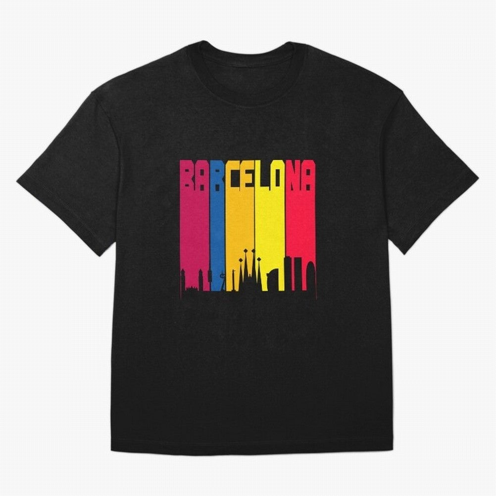 Barcelona Skyline BCN Catalunya Classic T-Shirt Show Your Love for FIFA World Cup 2026 Group Stage for Fans of Messi, CR7 and Mbappe and England, France and Netherlands, Bringing Classic Soccer Heritage, Championship Pressure, Fan Loyalty and