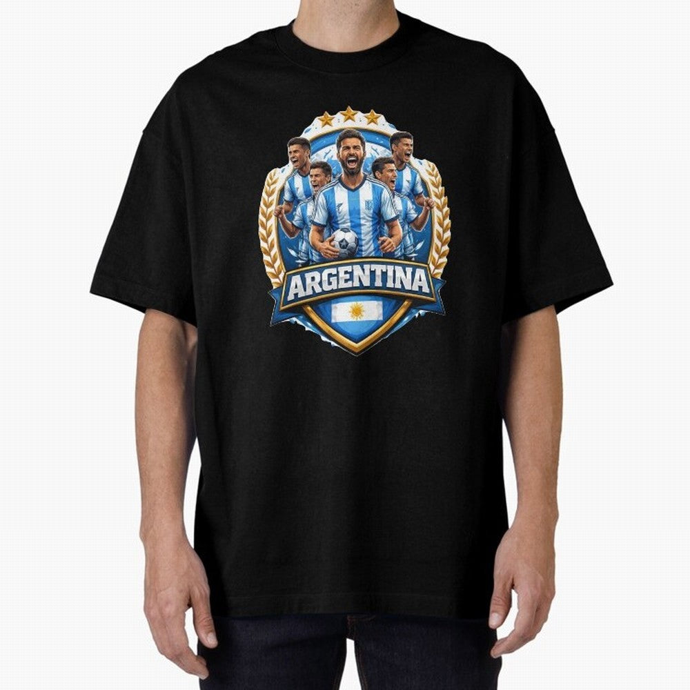 Argentina Football Pride- Albiceleste Soccer Classic T-Shirt Make Game Day About FIFA World Cup 2026 for Fans of Messi and England, Bringing Fan Favorite Moments, National Team Passion, Big Match Drama and Soccer History; Perfect for Fans,