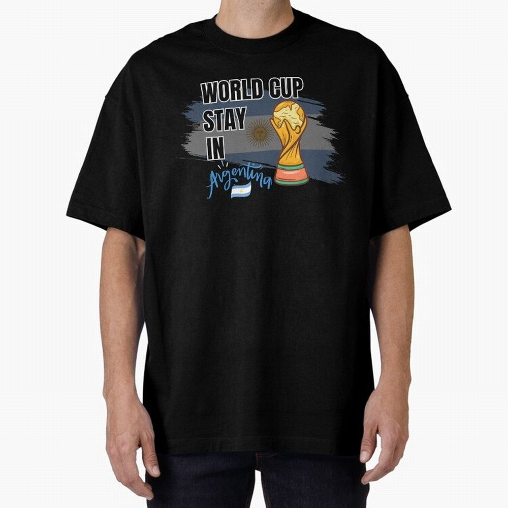 World Cup stay in Argentina Oversized T-Shirt Bring Legendary Rivalry Energy to FIFA World Cup 2026 Centered on Haaland and Mbappe, Argentina and Brazil Energy, Stadium Memories, Football Loyalty, International Chants and Championship Tradition;