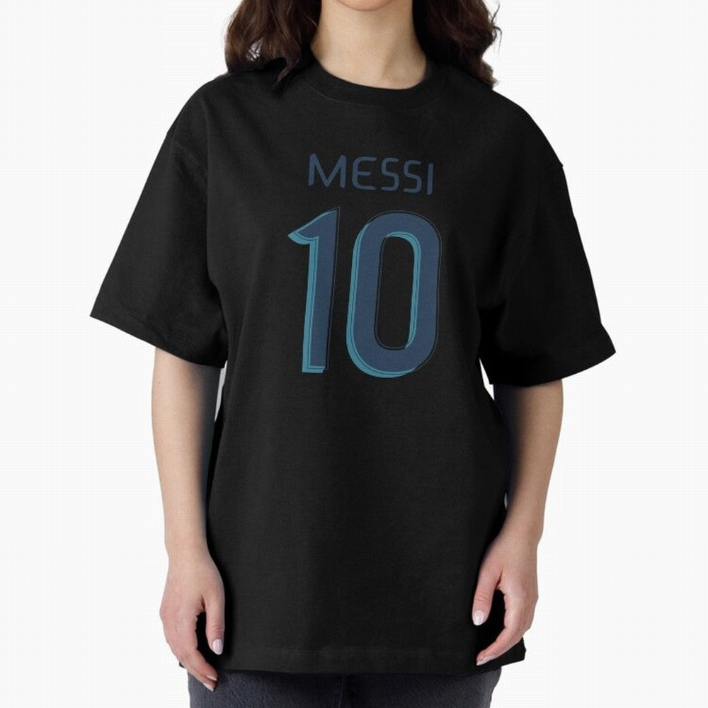 Messi 10 Oversized T-Shirt Feel the Roar of FIFA World Cup 2026 USA Canada Mexico Spirit, Connected to England, France and Netherlands, Cristiano Ronaldo, Match Day Excitement, Supporter Culture, Golden Goals and Global Football Passion; Perfect