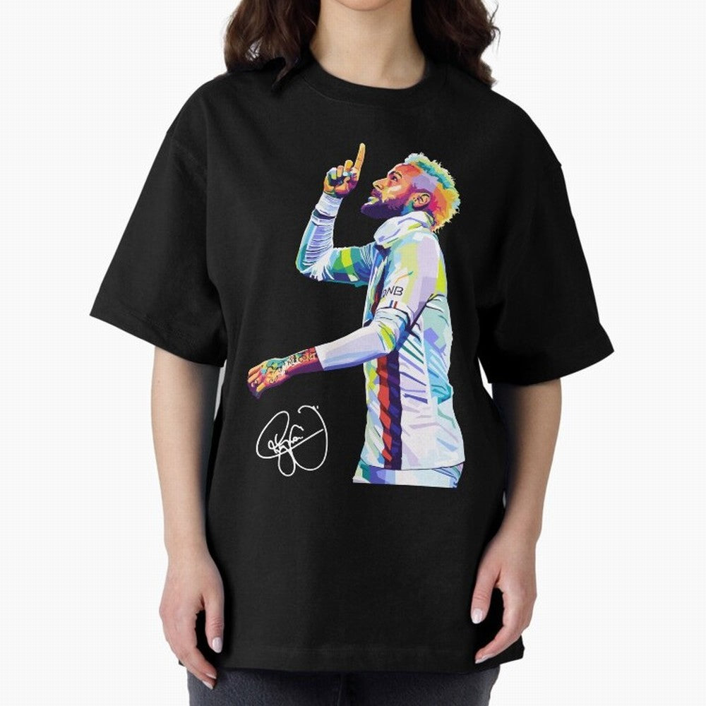 Neymar Jr Football Wpap Pop Art Classic T-Shirt Bring the FIFA World Cup 2026 USA Canada Mexico Journey through Messi, Neymar and Mbappe Highlights, Spain and Netherlands Pride, Global Supporter Spirit, Legendary Goals, National Colors and