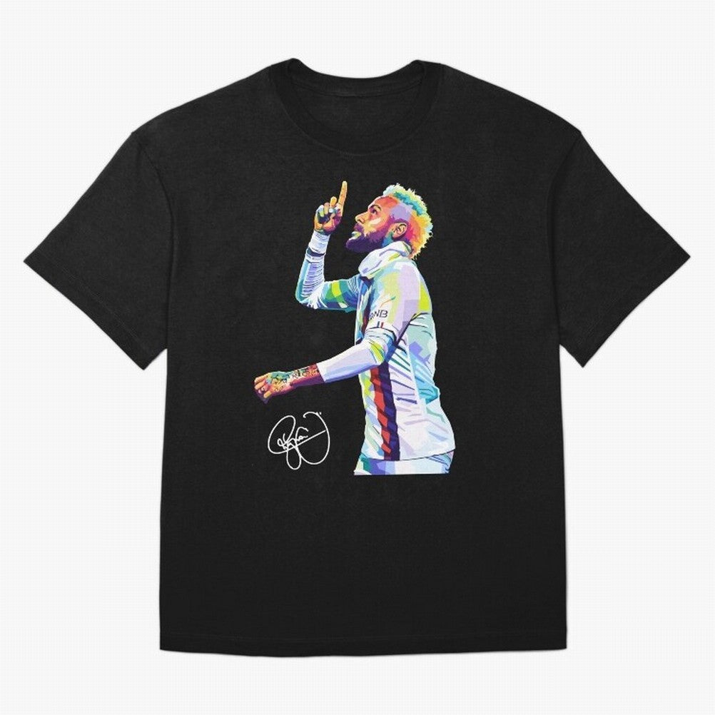 Neymar Jr Football Wpap Pop Art Classic T-Shirt Bring the FIFA World Cup 2026 USA Canada Mexico Journey through Messi, Neymar and Mbappe Highlights, Spain and Netherlands Pride, Global Supporter Spirit, Legendary Goals, National Colors and