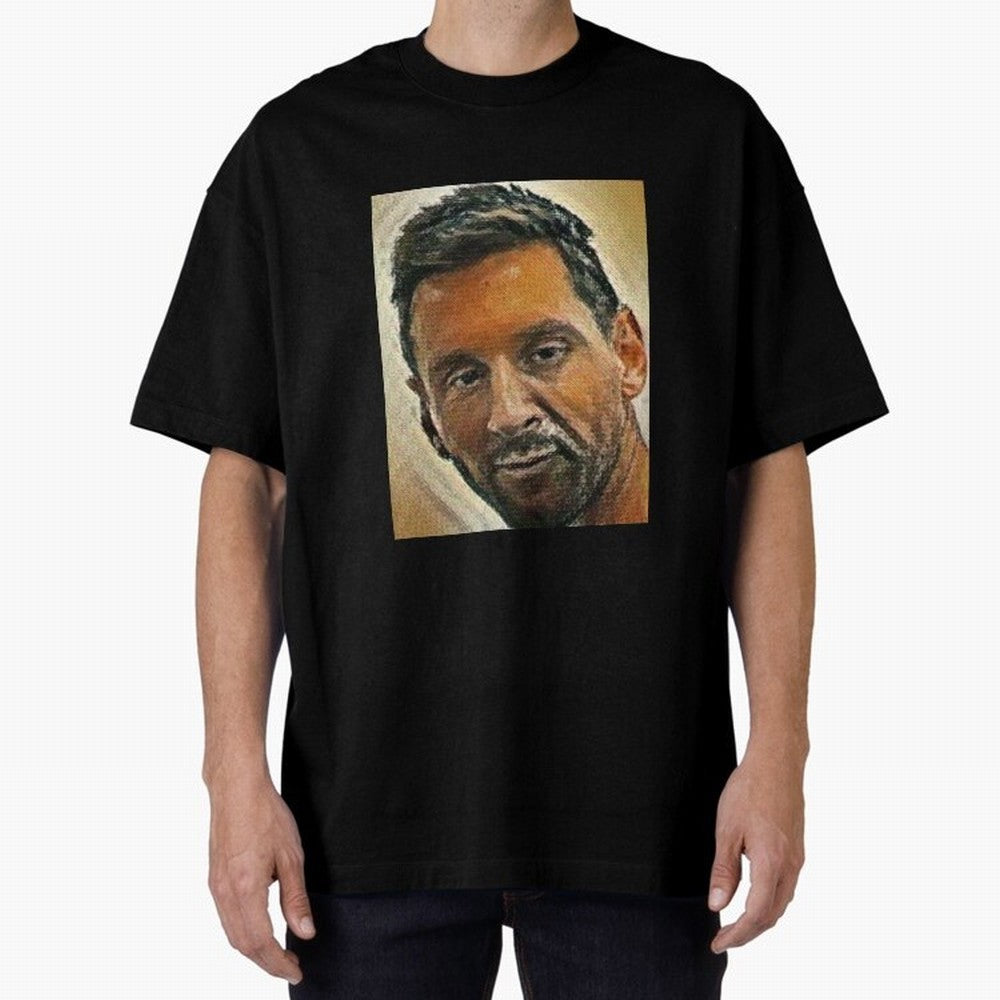Messi Oversized T-Shirt Capture Stadium Memories from FIFA World Cup 2026 Spirit, Featuring France, Cristiano Ronaldo, Haaland and CR7, Stadium Chants, National Pride, Trophy Dreams and Unforgettable Football Memories; Ideal for Football Dads,