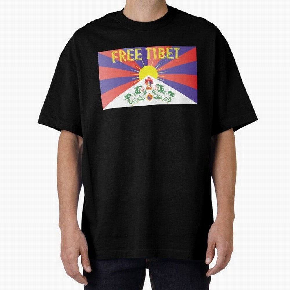 Free Tibet Movement Oversized T-Shirt Bring a Champion Mindset to the FIFA World Cup 2026 USA Canada Mexico Journey through Messi, Neymar and Mbappe Highlights, Spain and Netherlands Pride, Fan Favorite Moments, National Team Passion, Big Match