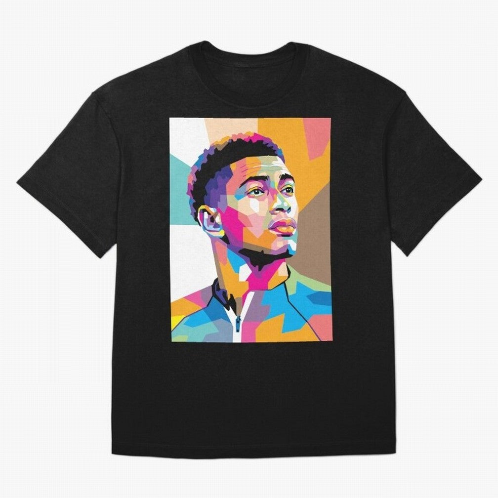 Jude Bellingham in WPAP Style Classic T-Shirt Enjoy the Biggest Football Party of FIFA World Cup 2026 Group Stage Featuring Messi, Neymar and Mbappe, England, France and Netherlands Energy, Match Day Excitement, Supporter Culture, Golden Goals and