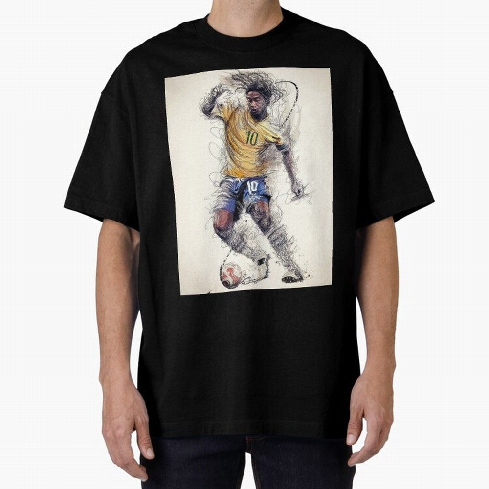 Ronaldinho Classic T-Shirt Unlock FIFA World Cup 2026 Group Stage for Fans of Neymar, Haaland and Cristiano Ronaldo and England and Germany, Bringing Football History, Final Match Energy, Crowd Noise and Once in a Lifetime Moments; Perfect for