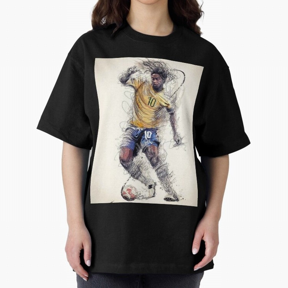 Ronaldinho Classic T-Shirt Unlock FIFA World Cup 2026 Group Stage for Fans of Neymar, Haaland and Cristiano Ronaldo and England and Germany, Bringing Football History, Final Match Energy, Crowd Noise and Once in a Lifetime Moments; Perfect for