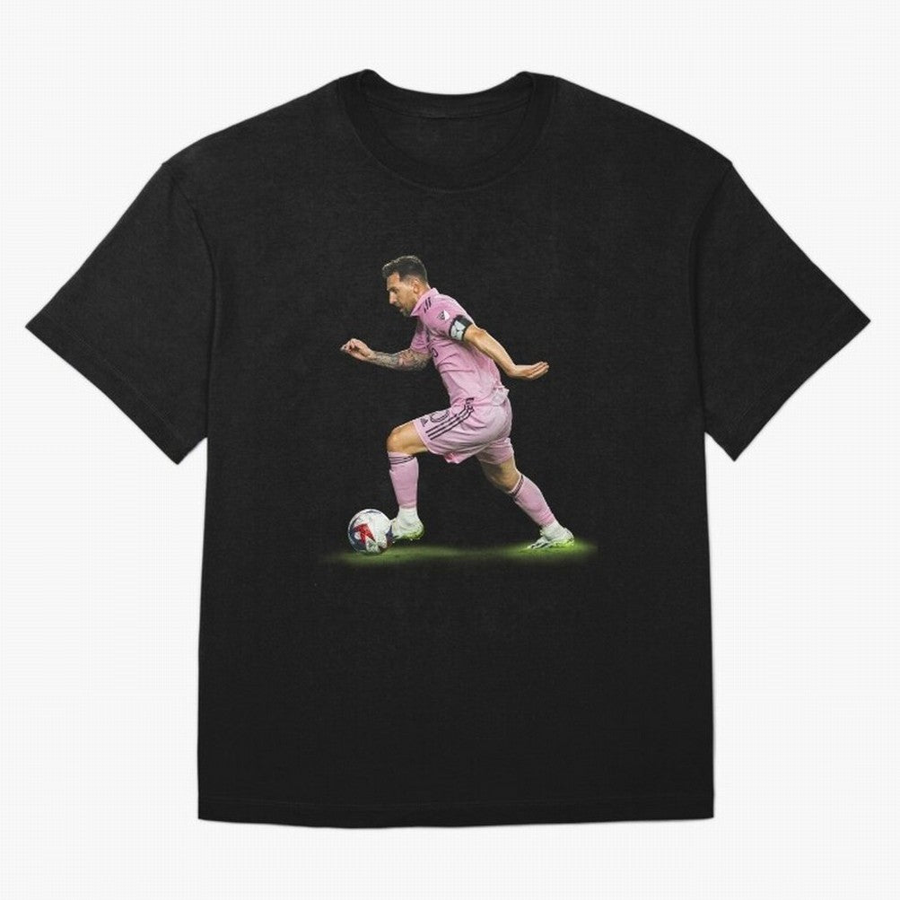 Messi Inter Miami Soccer Art ¨C Football Legend in Pink Jersey Classic T-Shirt Live the Energy of the FIFA World Cup 2026 Journey through Messi, CR7 and Mbappe Highlights, Argentina, France and Brazil Pride, Football Festival Excitement, Trophy