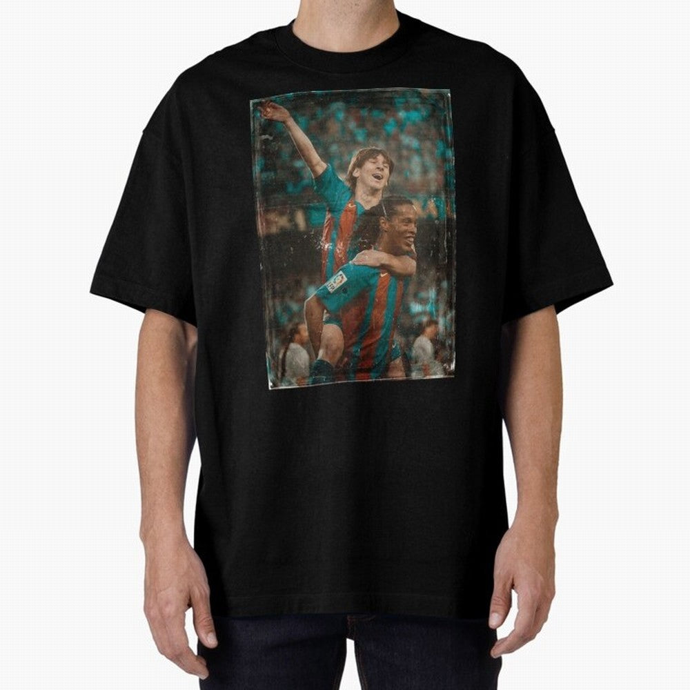Messi and Ronaldinho Celebration Classic T-Shirt Celebrate Classic Football Spirit in FIFA World Cup 2026 for Fans of CR7 and England and Germany, Bringing Stadium Memories, Football Loyalty, International Chants and Championship Tradition; Made