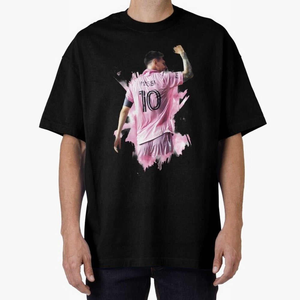 Messi Inter Miami Celebration Art ¨C Football Legend in Pink Jersey Classic T-Shirt Keep the Legacy of FIFA World Cup 2026 Highlighting Mbappe and Neymar, Germany Energy, Football History, Final Match Energy, Crowd Noise and Once in a Lifetime