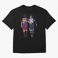 Young Messi and Old Messi Essential T-Shirt Celebrate Golden Goal Energy in FIFA World Cup 2026 USA Canada Mexico for Fans of Cristiano Ronaldo and Portugal, Spain and Germany, Bringing Game Day Rituals, Football Legends, Country Pride and the Road