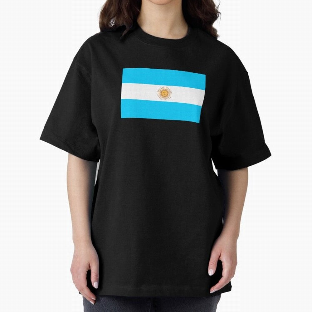 ARGENTINA Oversized T-Shirt Bring a Vintage Feel to FIFA World Cup 2026 Group Stage Spirit, Filled with Argentina and Brazil, CR7, Championship Spirit, Famous Goals, Roaring Crowds and International Football Unity; Perfect for Fans, Collectors,