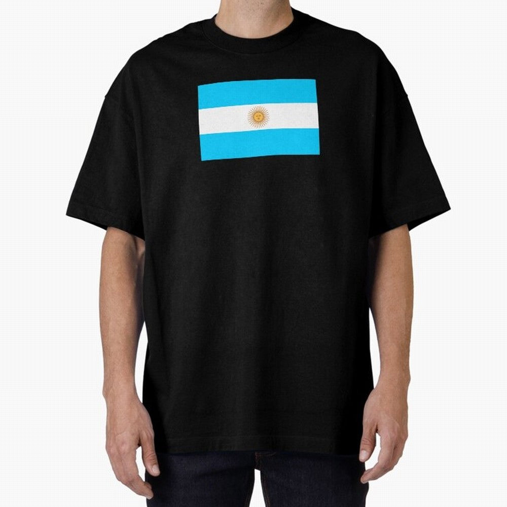 ARGENTINA Oversized T-Shirt Bring a Vintage Feel to FIFA World Cup 2026 Group Stage Spirit, Filled with Argentina and Brazil, CR7, Championship Spirit, Famous Goals, Roaring Crowds and International Football Unity; Perfect for Fans, Collectors,