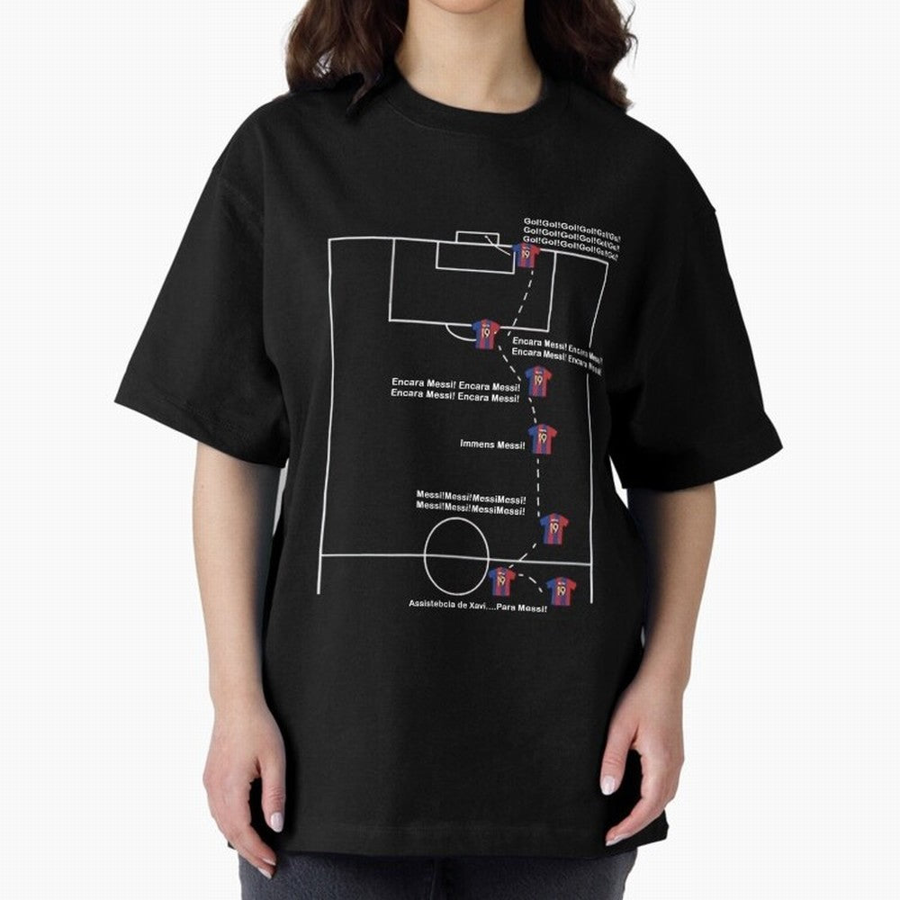Encara messi gol gol gol Oversized T-Shirt Carry the Dream of Match Day Hype around FIFA World Cup 2026, Messi and Cristiano Ronaldo, Argentina, France and Brazil, Sports Nostalgia, International Competition, Famous Players and Unforgettable