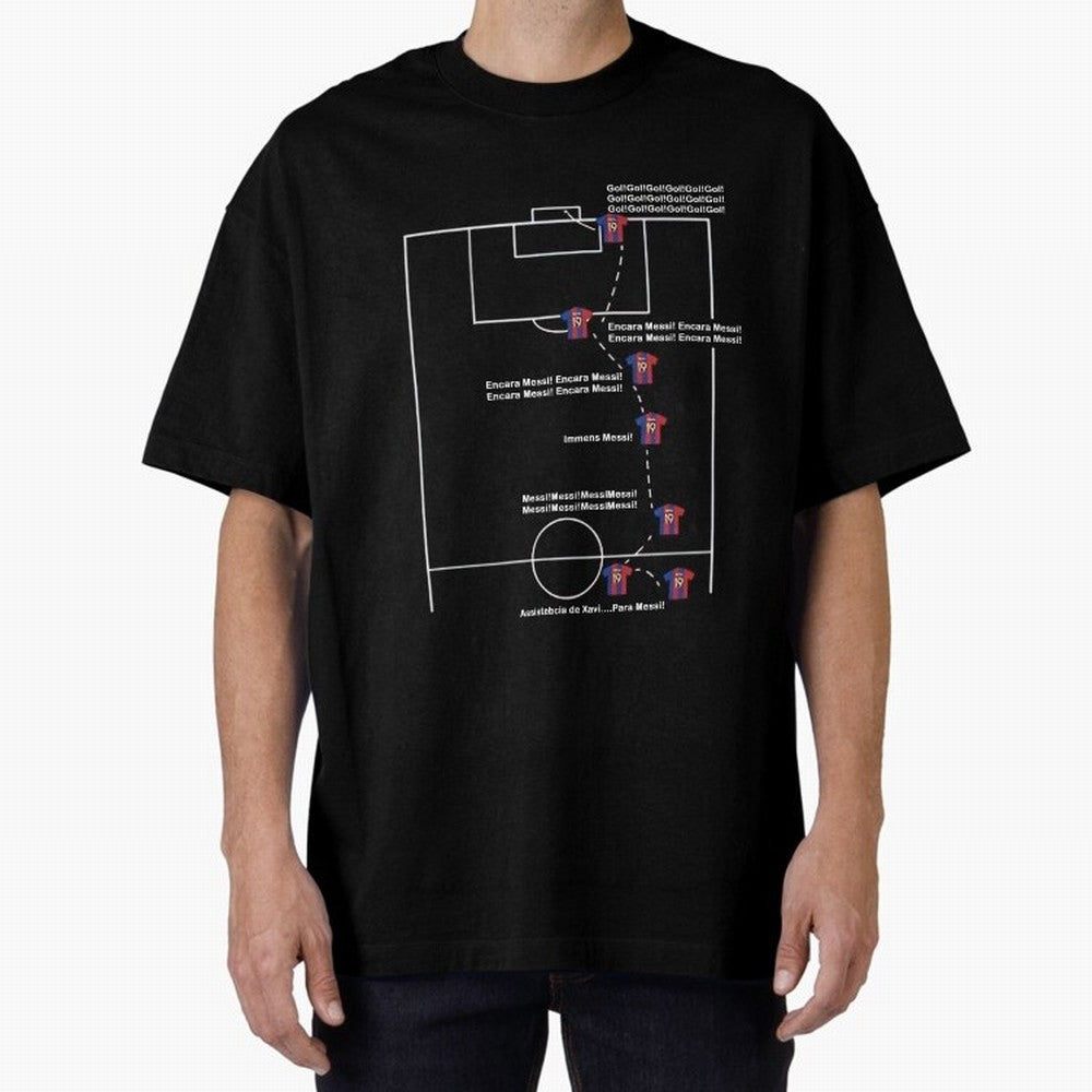 Encara messi gol gol gol Oversized T-Shirt Carry the Dream of Match Day Hype around FIFA World Cup 2026, Messi and Cristiano Ronaldo, Argentina, France and Brazil, Sports Nostalgia, International Competition, Famous Players and Unforgettable