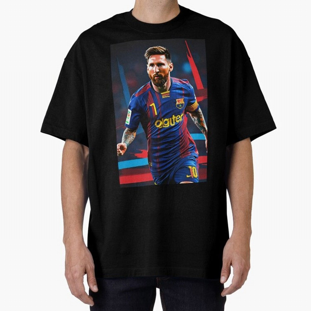 Messi.fcb Oversized T-Shirt Represent FIFA World Cup 2026 USA Canada Mexico Spirit, with Portugal, Messi, Football Passion, Legendary Performances, Festival Vibes and Supporter Community; Perfect for Fans, Collectors, Family Gatherings, Watch