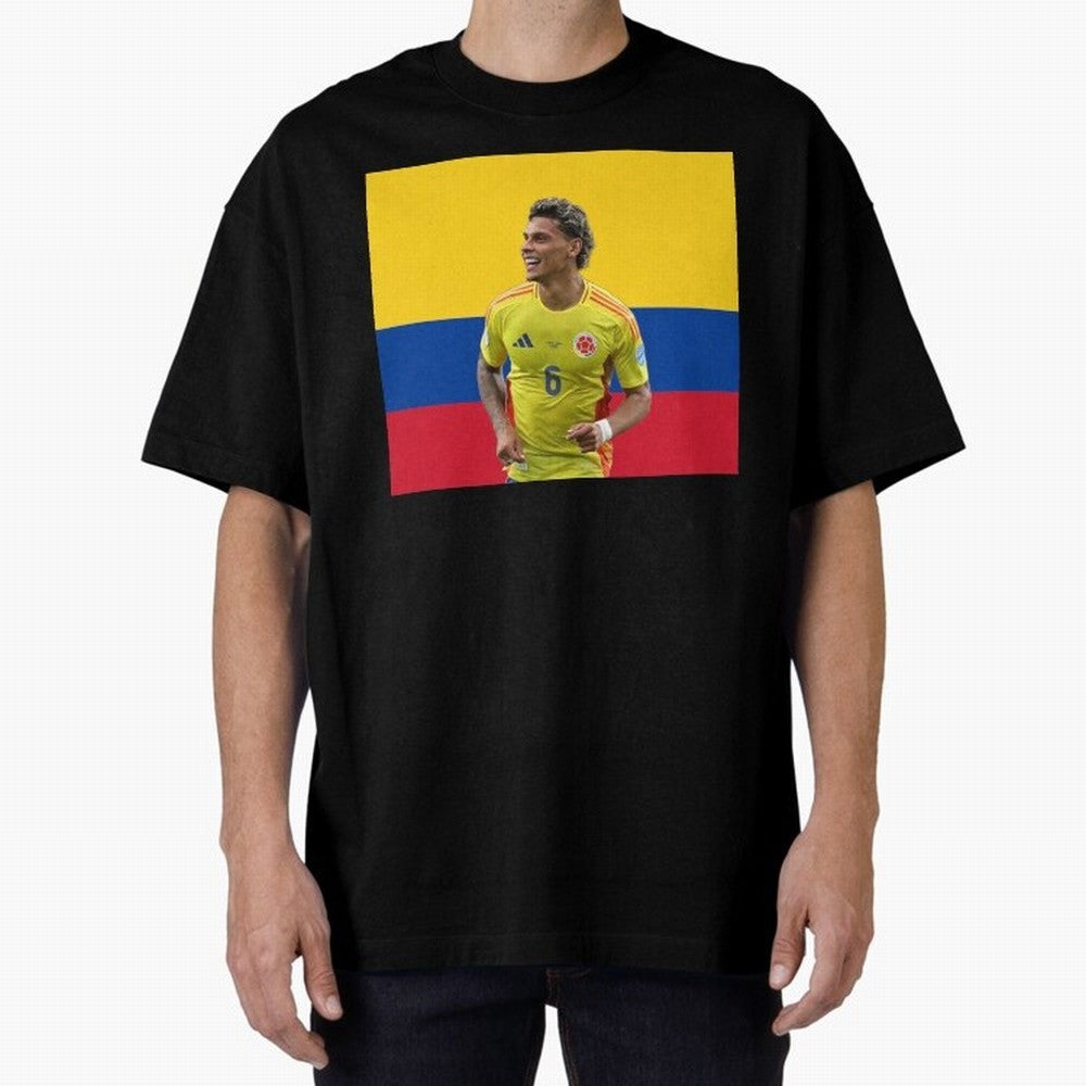 Richard Rios Colombian Flag Oversized T-Shirt Keep the Legacy of Match Day Hype around FIFA World Cup 2026, Haaland and Mbappe, Spain, Football History, Final Match Energy, Crowd Noise and Once in a Lifetime Moments; Great for Supporters Who Love