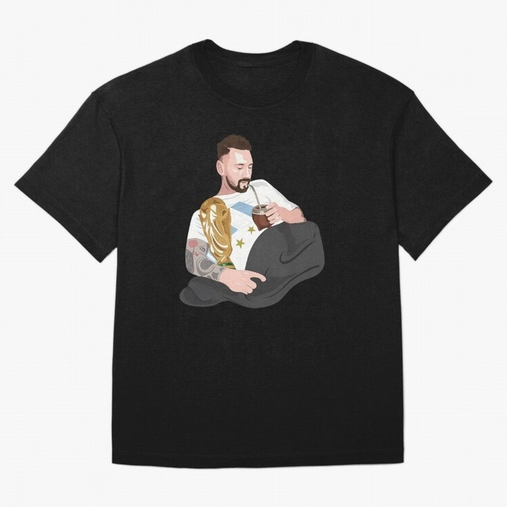 Messi with the World Cup and drinking mate Classic T-Shirt Embrace FIFA World Cup 2026 USA Canada Mexico Spirit, Driven by Portugal, Spain and Germany, Haaland and Mbappe, Fan Favorite Moments, National Team Passion, Big Match Drama and Soccer