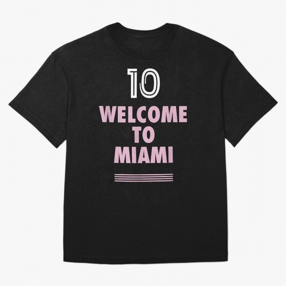 Welcome to Miami 10 - GOAT Classic T-Shirt Enjoy the FIFA World Cup 2026 USA Canada Mexico Journey through Cristiano Ronaldo, Haaland and CR7 Highlights, Argentina and Brazil Pride, Football History, Final Match Energy, Crowd Noise and Once in a