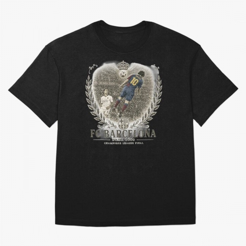 FC Barcelona Rome 2009 Champions League Final Vintage Oversized T-Shirt Carry National Pride through the FIFA World Cup 2026 Journey through Cristiano Ronaldo, Haaland and CR7 Highlights, Brazil Pride, Football History, Final Match Energy, Crowd