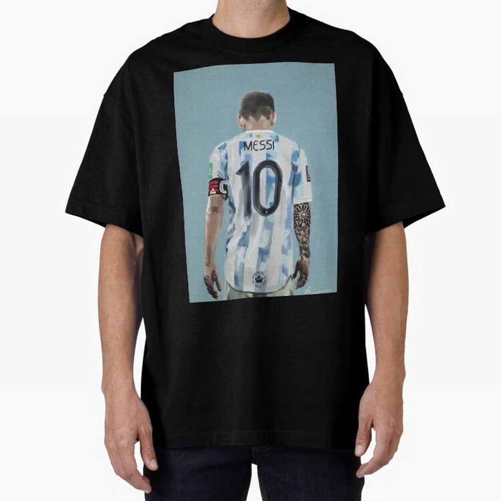 Portrait painting of Lionel Messi of Inter Miami and Argentina Classic T-Shirt Show Passion for the Stars of Global Football Passion for FIFA World Cup 2026, Built around CR7 and Messi, France, Football Passion, Legendary Performances, Festival