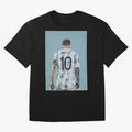 Portrait painting of Lionel Messi of Inter Miami and Argentina Classic T-Shirt Show Passion for the Stars of Global Football Passion for FIFA World Cup 2026, Built around CR7 and Messi, France, Football Passion, Legendary Performances, Festival