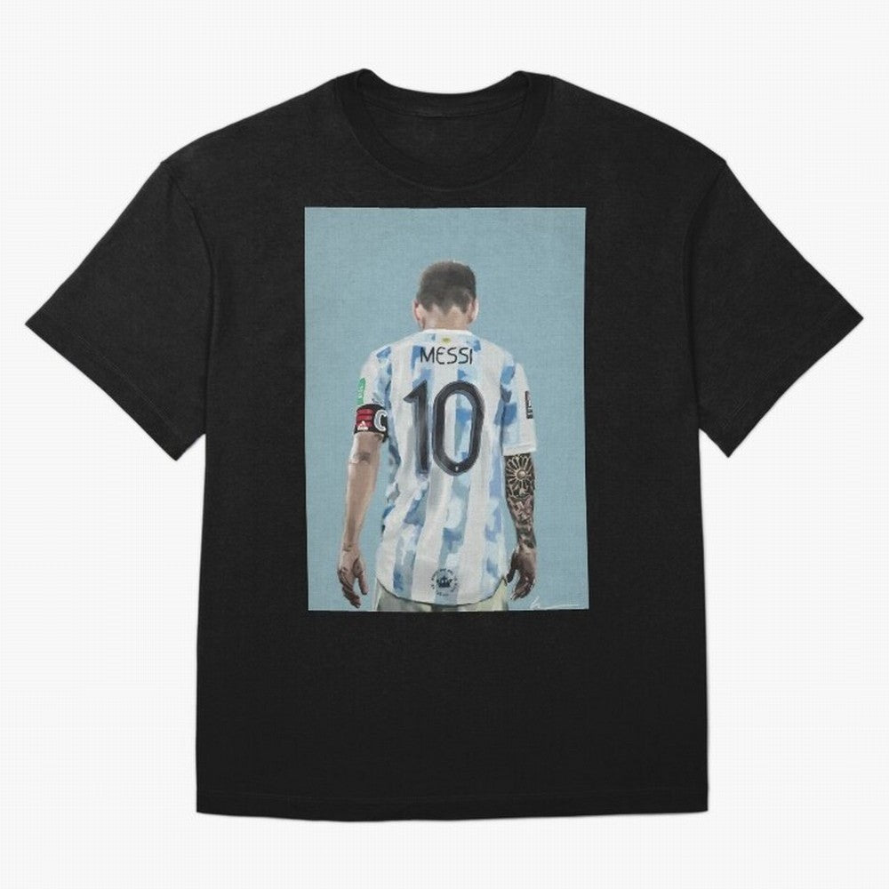 Portrait painting of Lionel Messi of Inter Miami and Argentina Classic T-Shirt Show Passion for the Stars of Global Football Passion for FIFA World Cup 2026, Built around CR7 and Messi, France, Football Passion, Legendary Performances, Festival