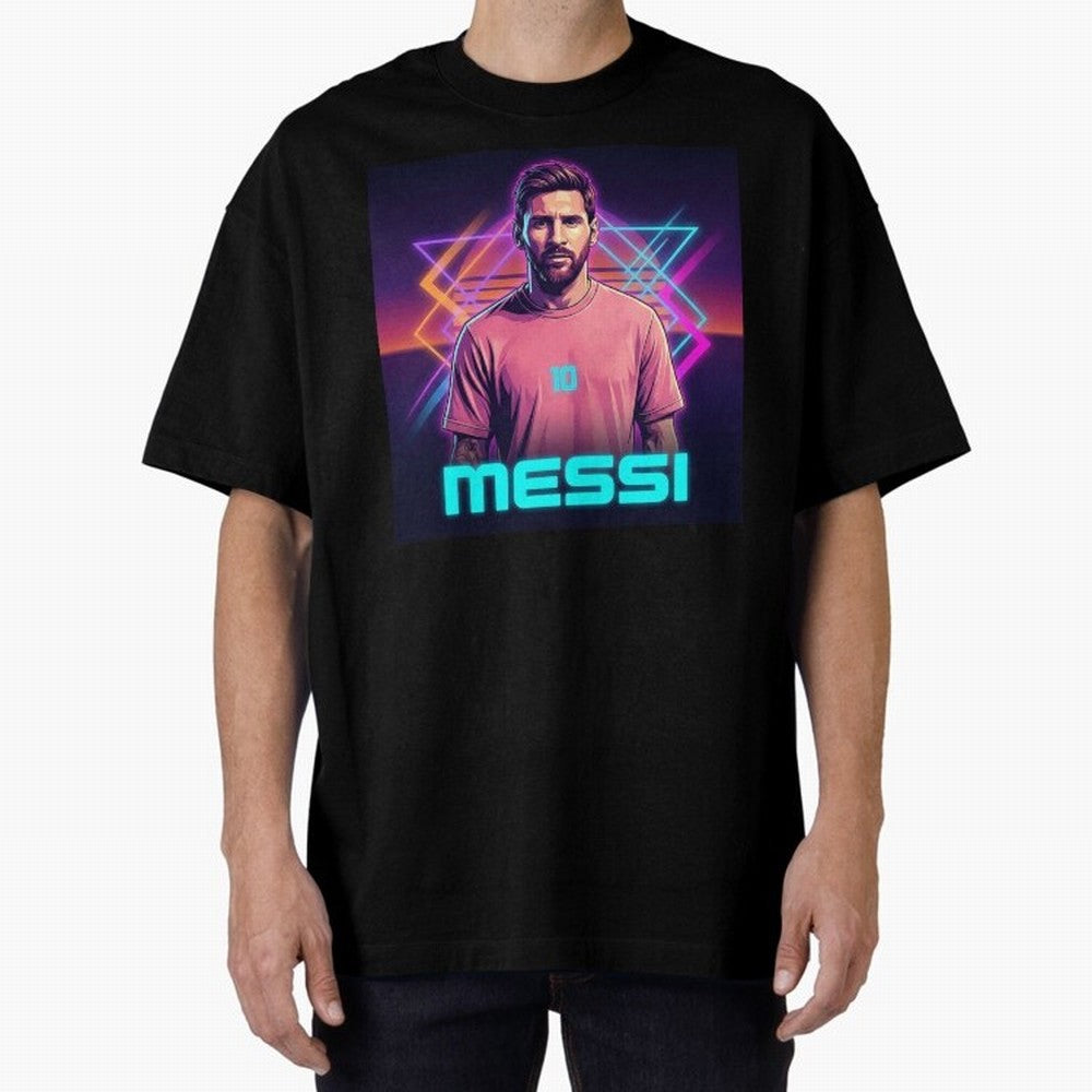 Inter Miami? Football Legend Messi Cyberpunk Retro Futurist Design (Version 5) Classic T-Shirt Bring World Football Passion into FIFA World Cup 2026 Spirit, Connected to Germany, Mbappe, Fan Favorite Moments, National Team Passion, Big Match Drama