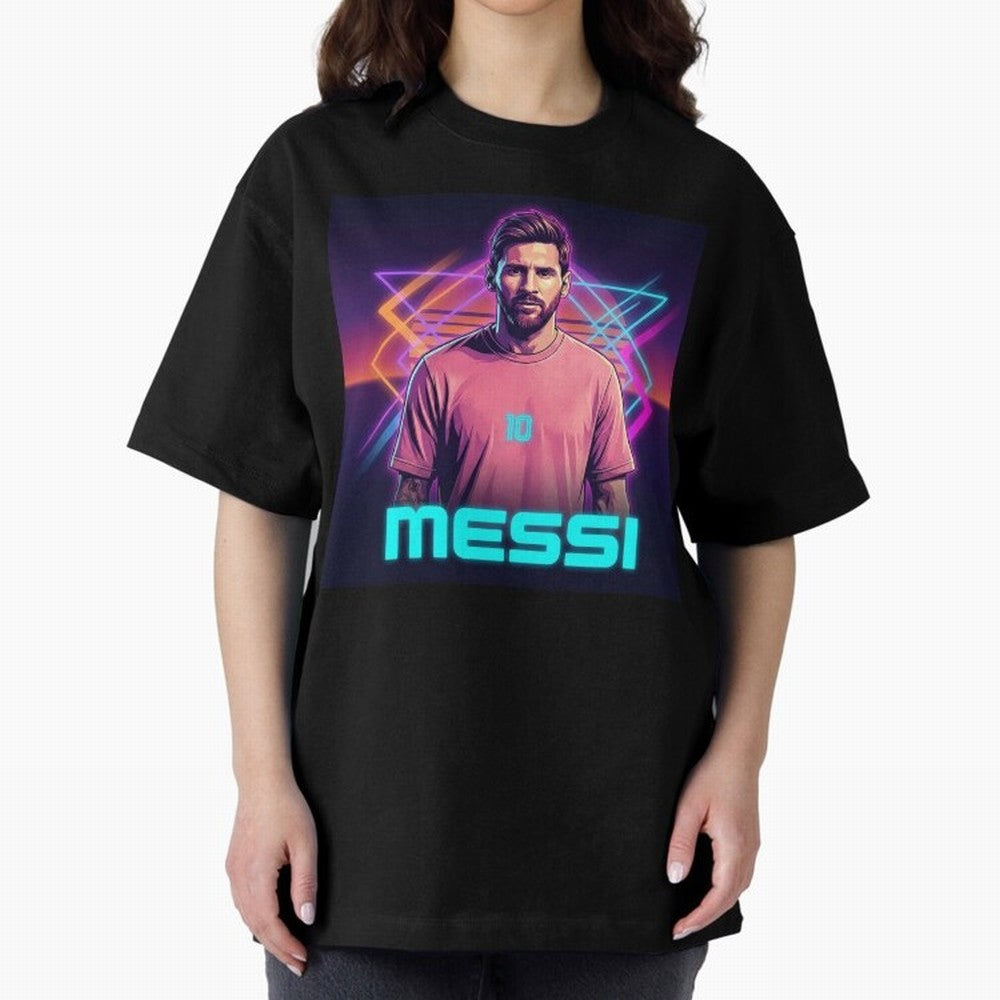Inter Miami? Football Legend Messi Cyberpunk Retro Futurist Design (Version 5) Classic T-Shirt Bring World Football Passion into FIFA World Cup 2026 Spirit, Connected to Germany, Mbappe, Fan Favorite Moments, National Team Passion, Big Match Drama