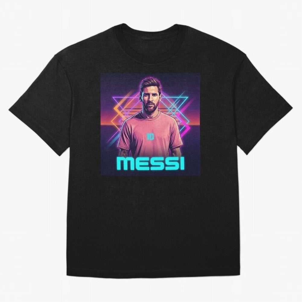 Inter Miami? Football Legend Messi Cyberpunk Retro Futurist Design (Version 5) Classic T-Shirt Bring World Football Passion into FIFA World Cup 2026 Spirit, Connected to Germany, Mbappe, Fan Favorite Moments, National Team Passion, Big Match Drama