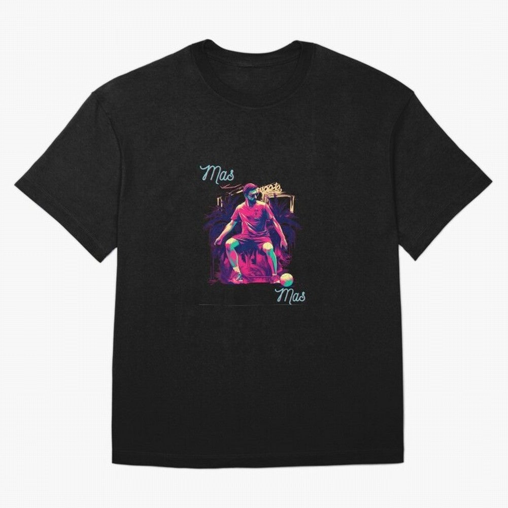 Messi Mas Messi Oversized T-Shirt Step into FIFA World Cup 2026 Group Stage Filled with Mbappe and Neymar, Spain Energy, Classic Soccer Heritage, Championship Pressure, Fan Loyalty and International Pride; Great for Supporters Who Love Legendary