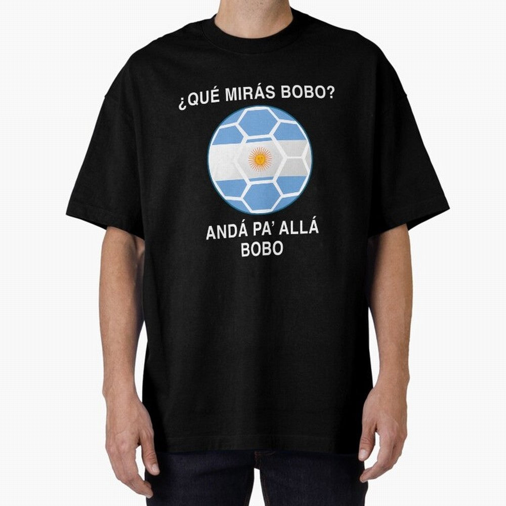 Que Miras Bobo Messi Argentina Ftbol Soccer Qatar 2022 Classic T-Shirt Join the Global Buzz around the FIFA World Cup 2026 Journey through Cristiano Ronaldo Highlights, Portugal Pride, Retro Football Energy, Iconic Rivalries, Trophy Chase Drama and