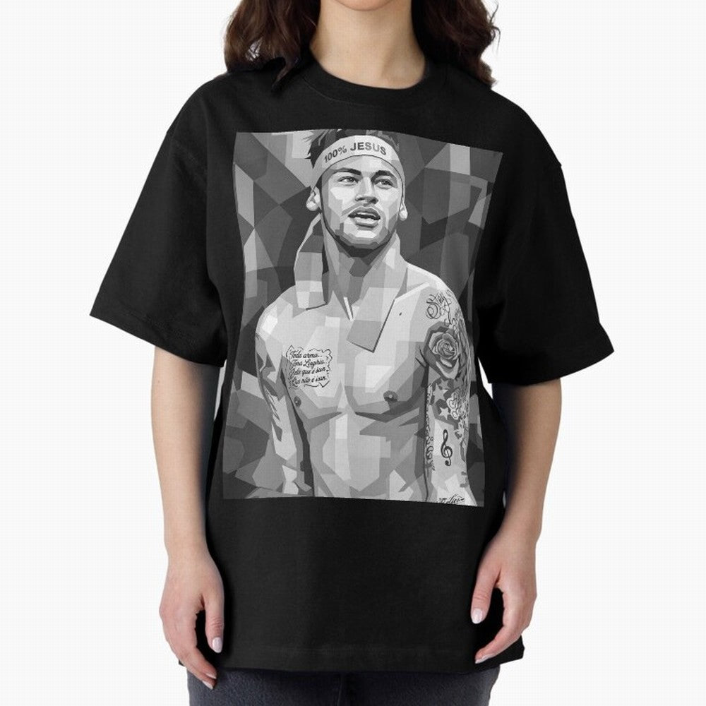 Neymar Grayscale Classic T-Shirt Celebrate Football Heritage in FIFA World Cup 2026 Group Stage for Fans of Messi and Cristiano Ronaldo and Spain, Bringing Football Festival Excitement, Trophy Ambitions, Country Rivalries and Star Player Buzz; Made