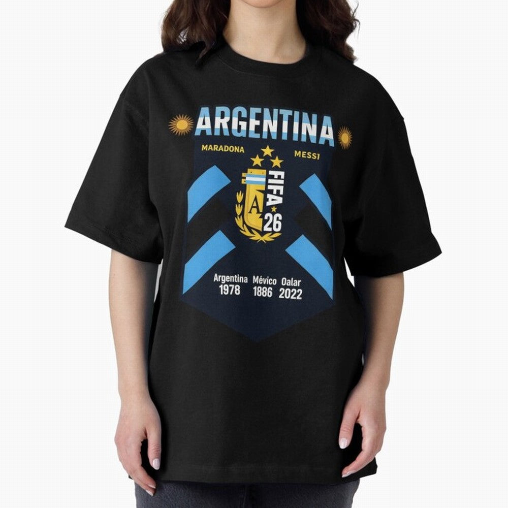 Argentina Football Champions Legacy Badge Design Active T-Shirt Feel International Energy from FIFA World Cup 2026 USA Canada Mexico Centered on CR7, England and Germany Energy, Supporter Pride, Iconic Celebrations, Legendary Names and Global Match