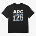 Argentina Football World Cup 2026 - Vintage Arg 26 Flag Design Essential T-Shirt Bring Retro Soccer Energy to FIFA World Cup 2026 USA Canada Mexico Spirit, Centered on Germany, Mbappe, Football History, Final Match Energy, Crowd Noise and Once in a