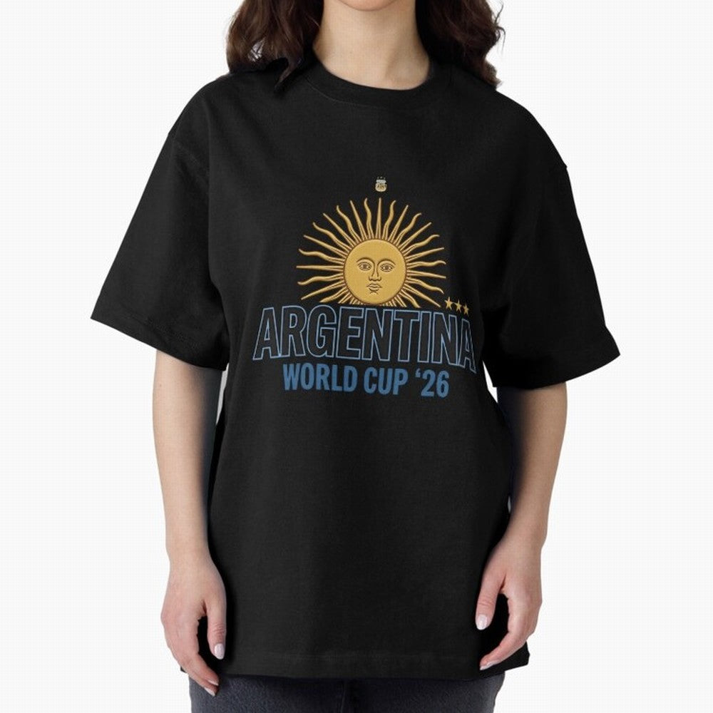 Argentina Football Sun of May - World Cup 2026 Gold Edition Essential T-Shirt Keep Football History Alive during FIFA World Cup 2026 for Fans of Mbappe and France and Portugal, Bringing Football Passion, Legendary Performances, Festival Vibes and