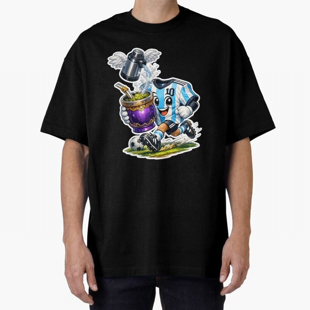 Vamos Argentina ¨C Mate & Football Forever - Argentina Football Mate Mascot - Messi 10 Soccer Fan Art Classic T-Shirt Bring Bold Fan Energy to FIFA World Cup 2026 Group Stage for Fans of Messi and England, Bringing Tournament Hype, Historic