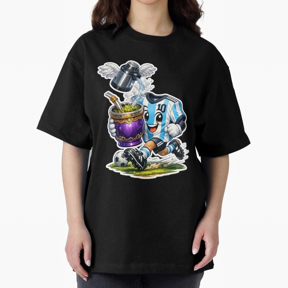 Vamos Argentina ¨C Mate & Football Forever - Argentina Football Mate Mascot - Messi 10 Soccer Fan Art Classic T-Shirt Bring Bold Fan Energy to FIFA World Cup 2026 Group Stage for Fans of Messi and England, Bringing Tournament Hype, Historic