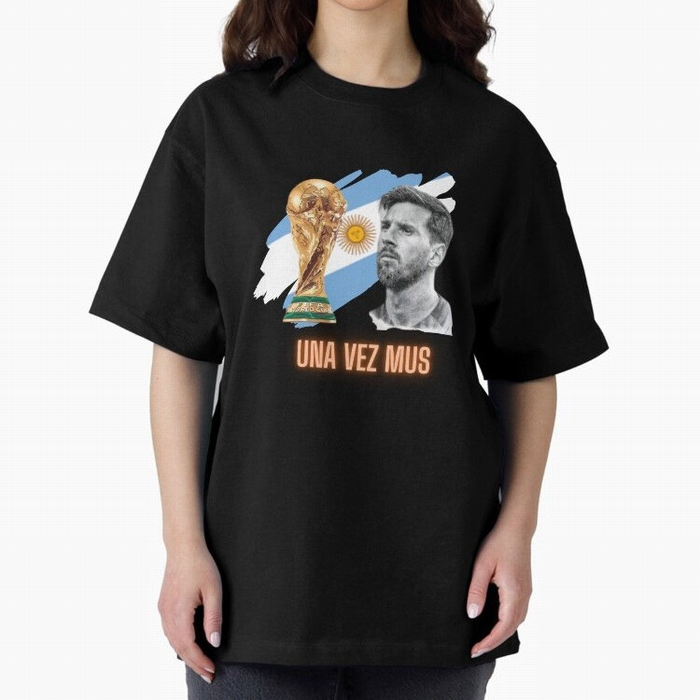 Messi in World Cup 2026 Oversized T-Shirt Make Every Match About FIFA World Cup 2026 Group Stage Spirit, Celebrating Brazil, Portugal and Argentina, Messi and Cristiano Ronaldo, Goal Celebration Energy, Supporter Heritage, Football Icons and