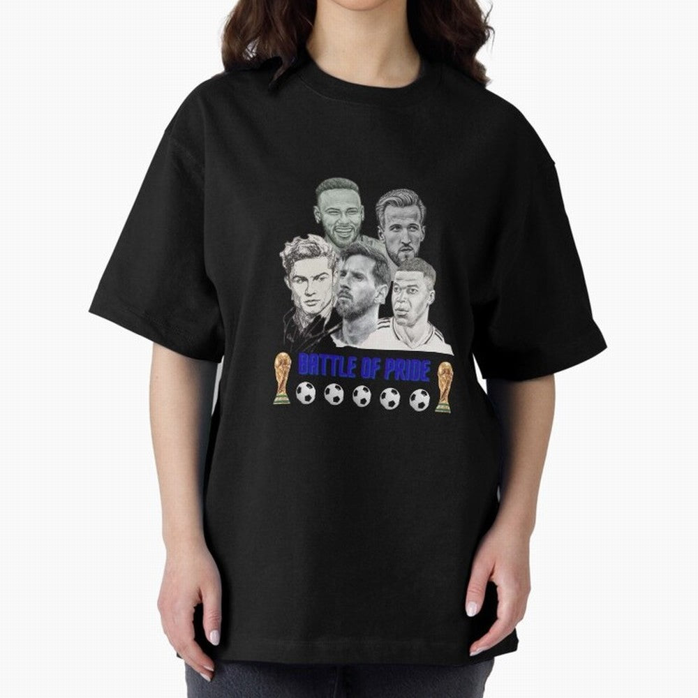Battle of Pride Classic T-Shirt Show Your Tournament Heart for FIFA World Cup 2026 for Fans of Messi and Cristiano Ronaldo and Brazil, Bringing Match Day Excitement, Supporter Culture, Golden Goals and Global Football Passion; Great for Watch
